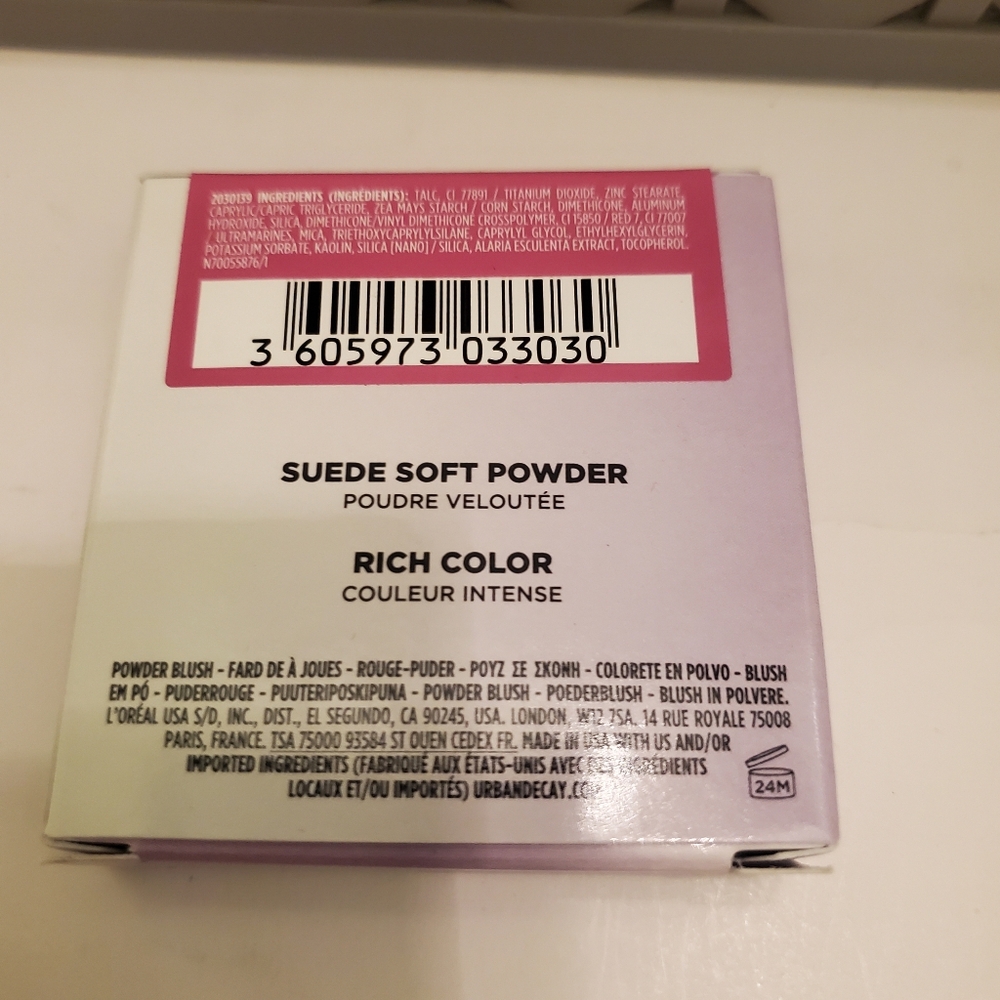 Urban Decay FACE BOND LONG-LASTING BLUSH SUEDE TOUCH ME. BNIB - Picture 5 of 5